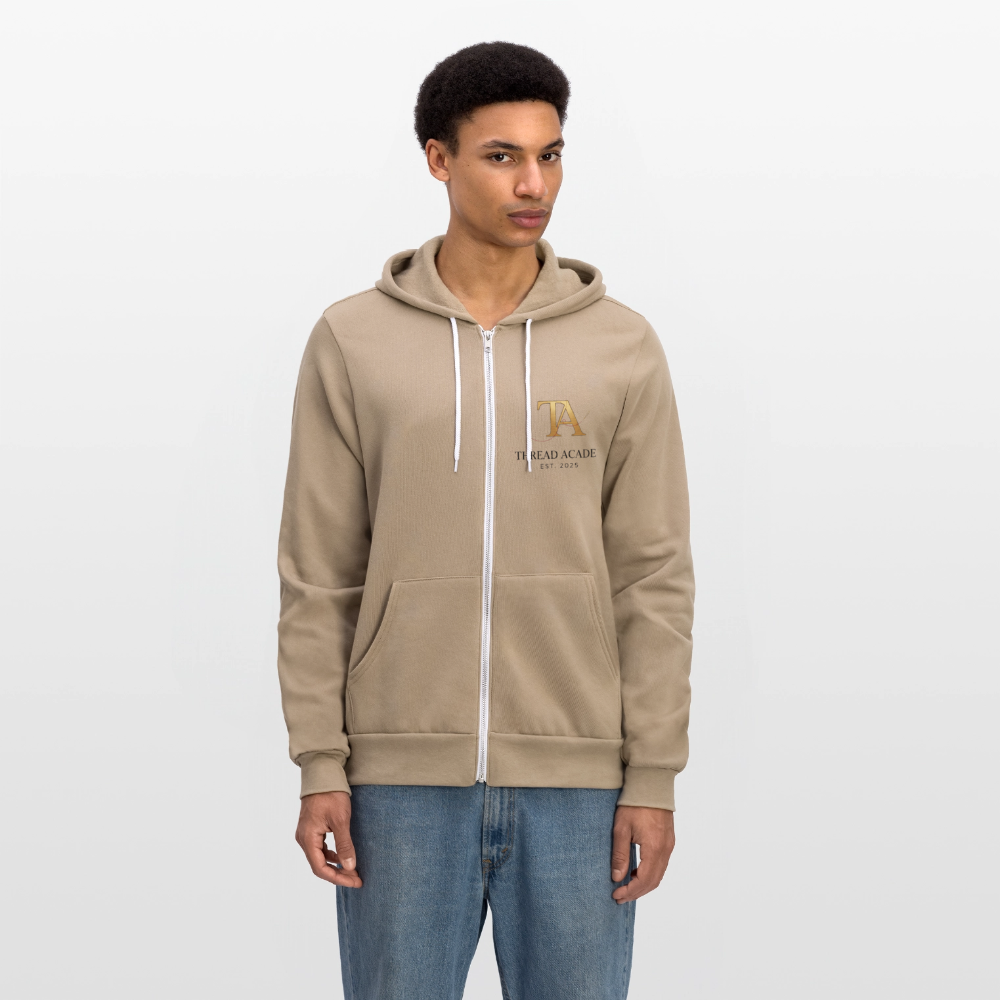 Thread Academy zip up hoodie - tan