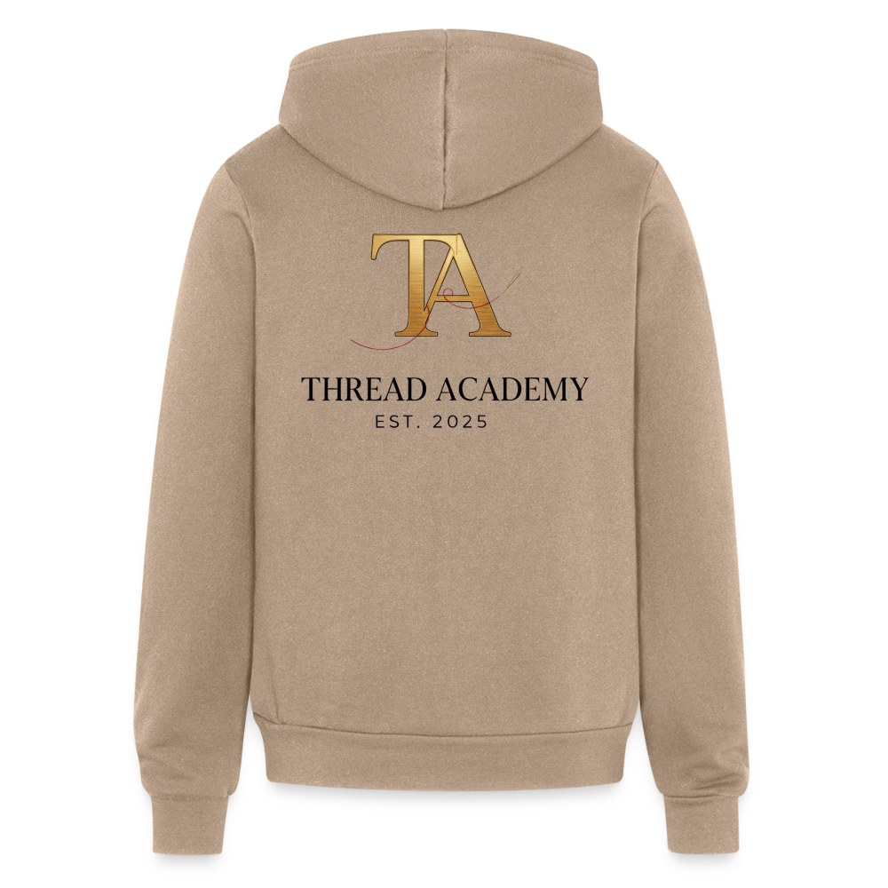 Thread Academy zip up hoodie - tan