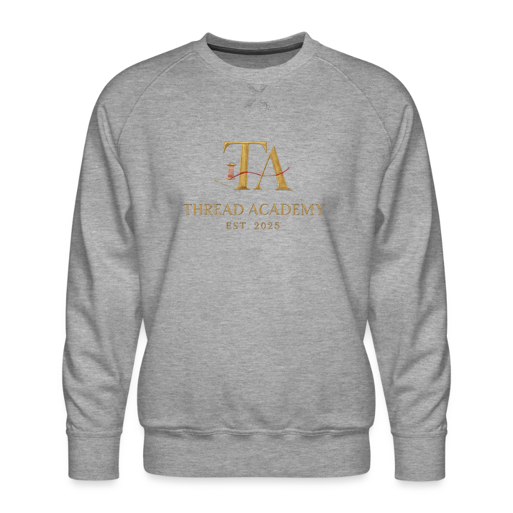 Men’s Premium Thread Academy Sweatshirt - heather grey