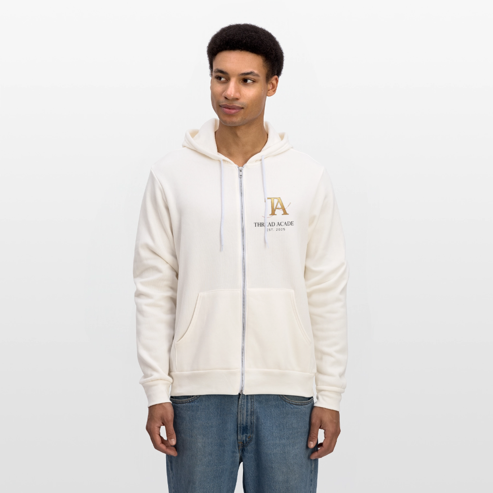 Thread Academy zip up hoodie - vintage white