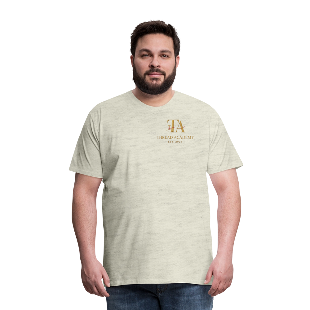 Men's Thread Academy Premium T-Shirt - heather oatmeal