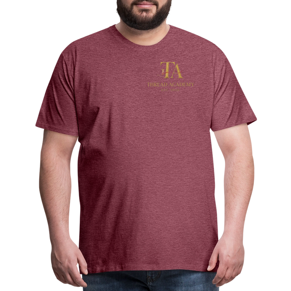 Men's Thread Academy Premium T-Shirt - heather burgundy