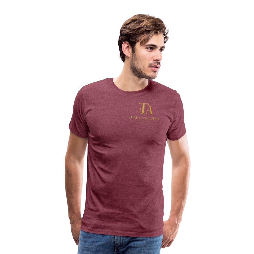 Men's Thread Academy Premium T-Shirt - heather burgundy