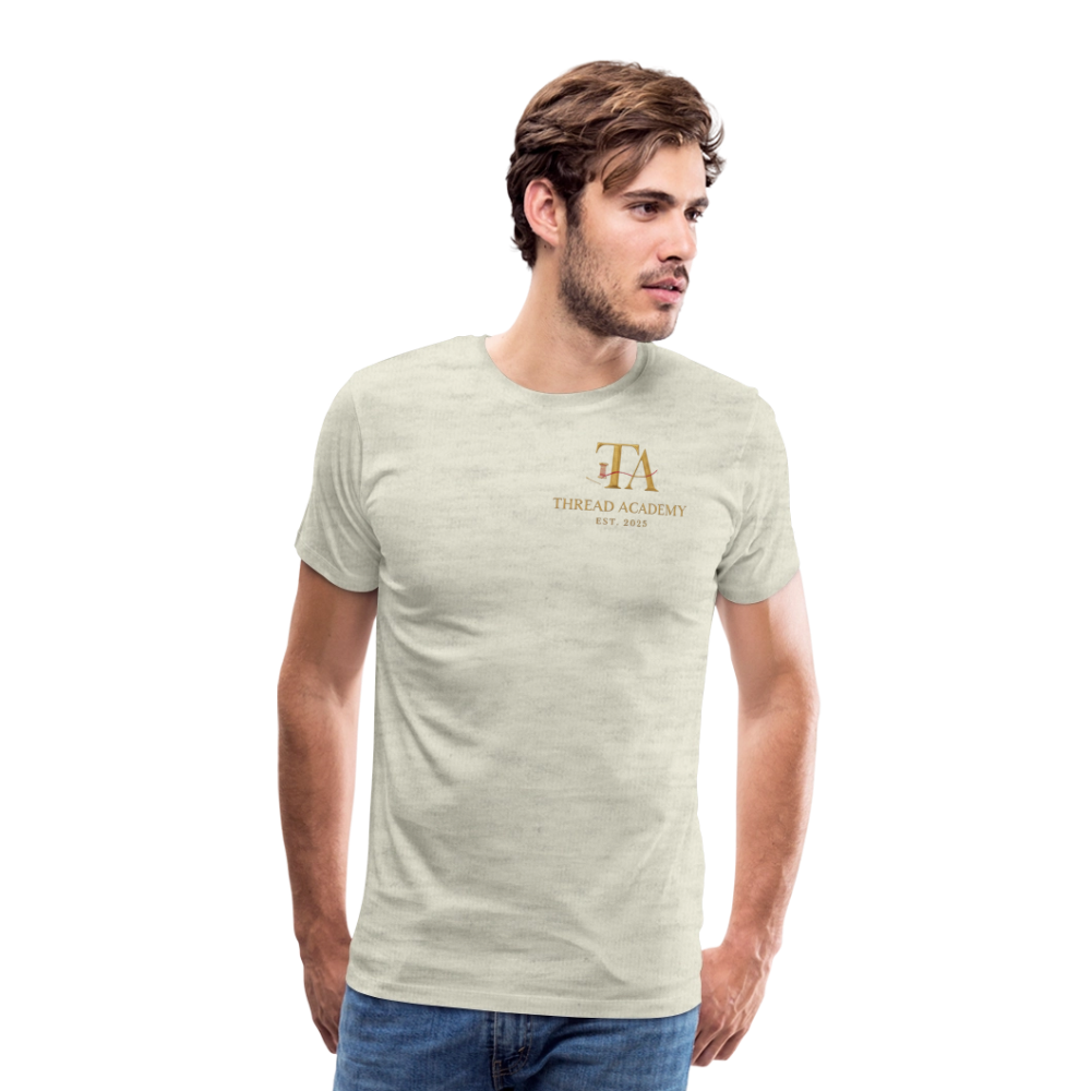 Men's Thread Academy Premium T-Shirt - heather oatmeal