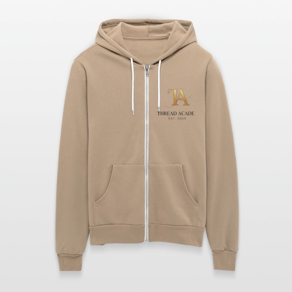 Thread Academy zip up hoodie - tan
