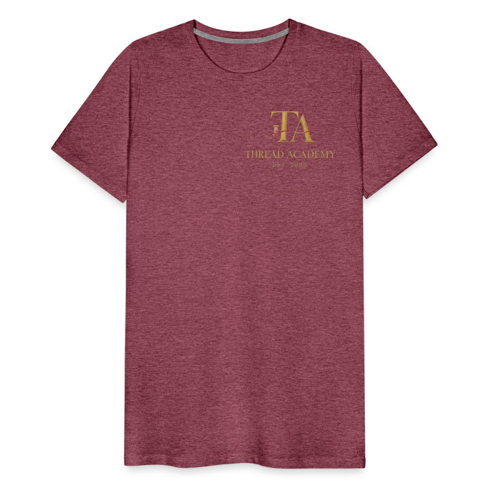 Men's Thread Academy Premium T-Shirt - heather burgundy