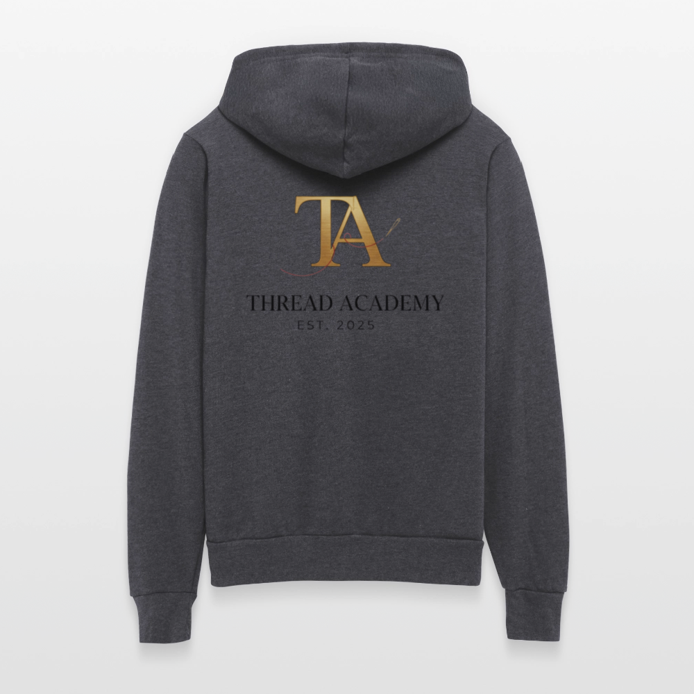 Thread Academy zip up hoodie - charcoal grey