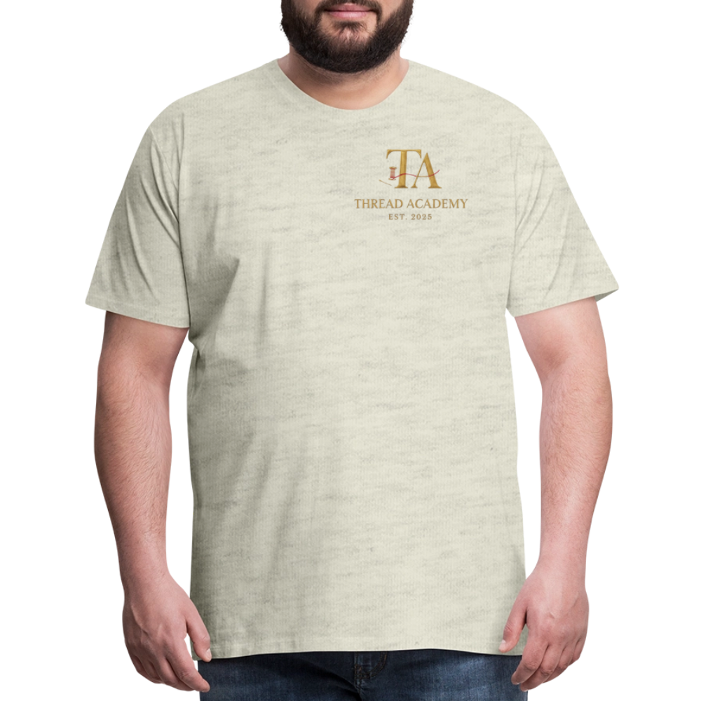 Men's Thread Academy Premium T-Shirt - heather oatmeal