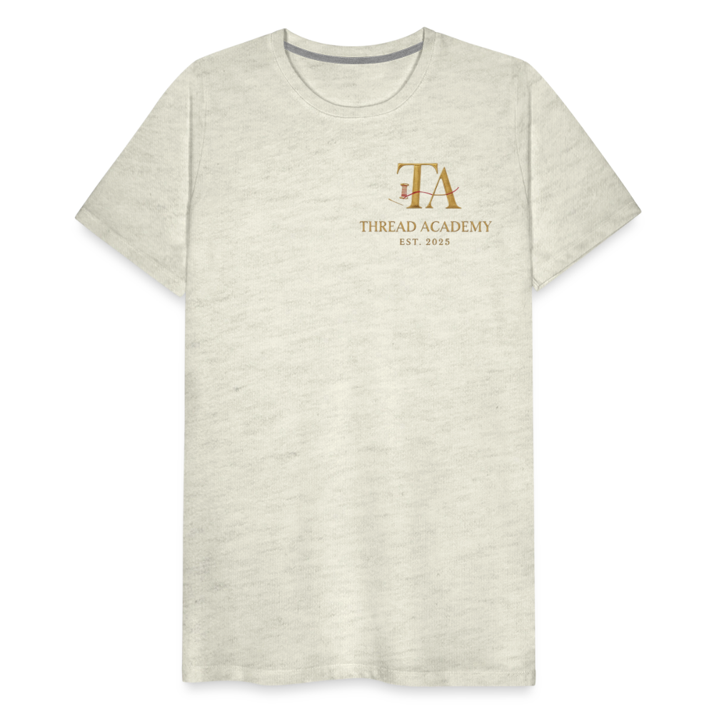 Men's Thread Academy Premium T-Shirt - heather oatmeal