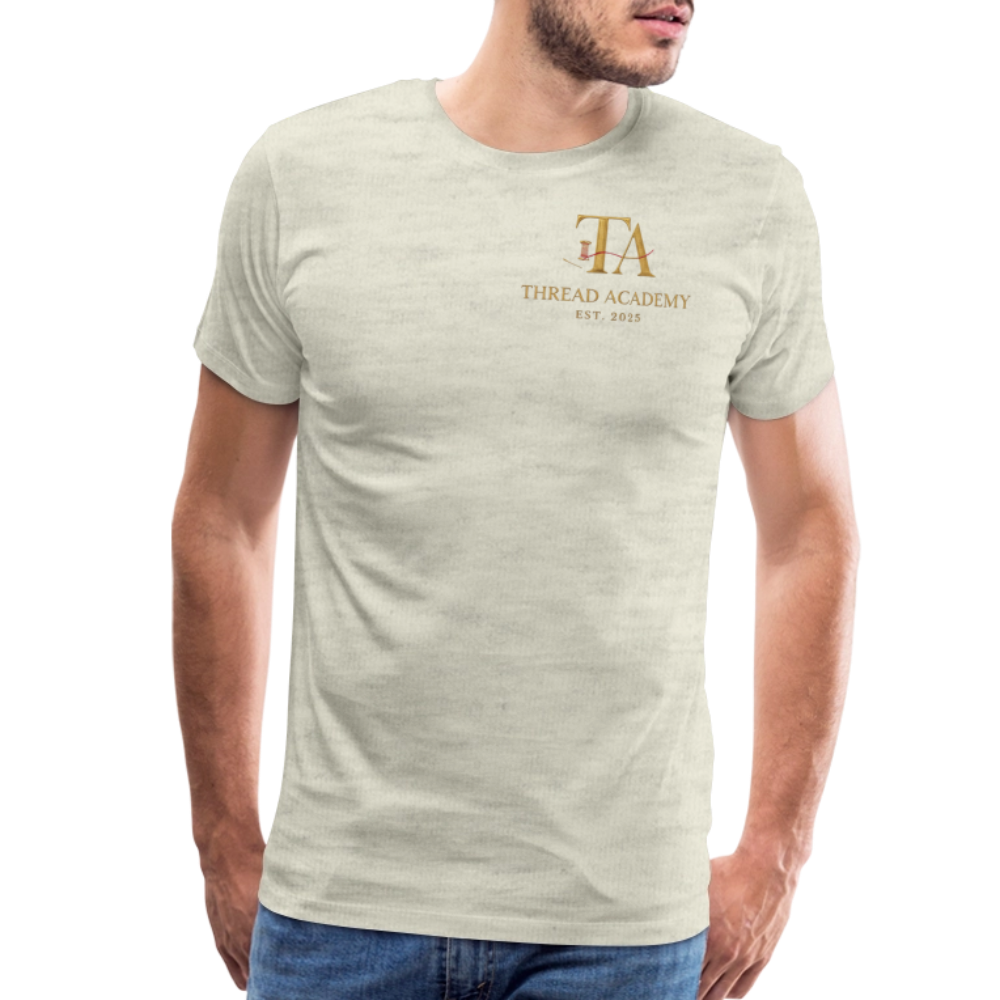 Men's Thread Academy Premium T-Shirt - heather oatmeal