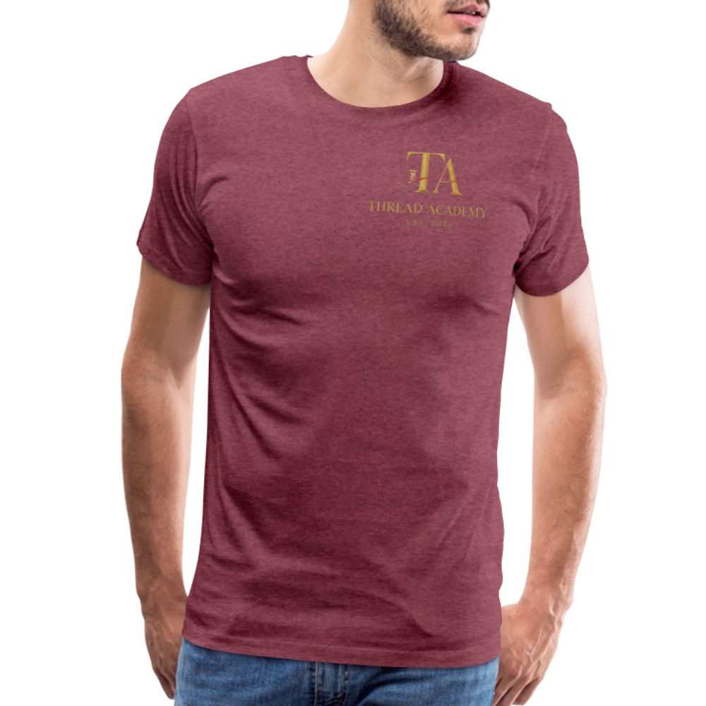 Men's Thread Academy Premium T-Shirt - heather burgundy