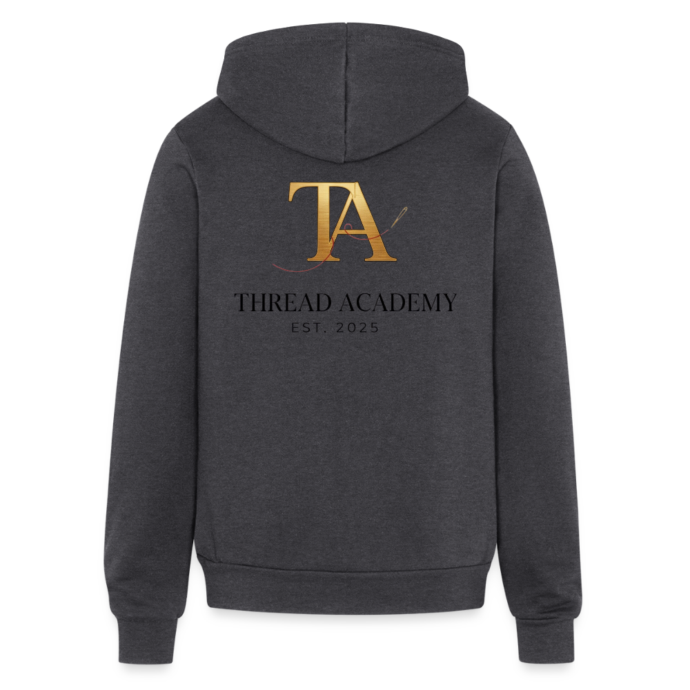 Thread Academy zip up hoodie - charcoal grey